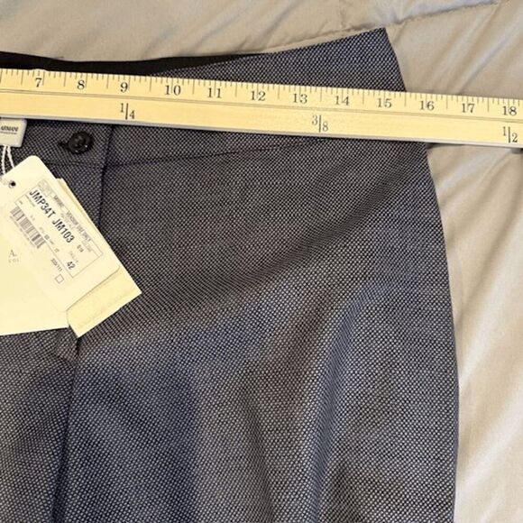 NWT Armani Collezioni Silk & Wool Blend Gray Dress Pants JMP34T Stretch Size 6 - Picture 11 of 16